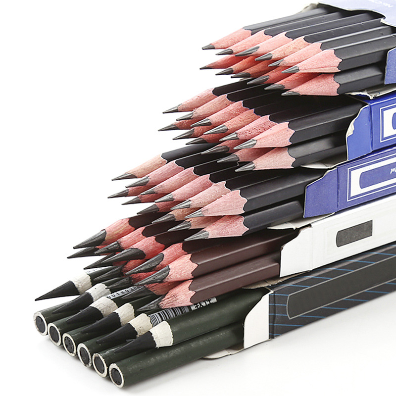 Crayon de test pour le dessin, 5 pièces/ensemble, stylo HB 2H 4H 6H 1B 12B10B 8B 7B 6B 5B 4B 3B 2B, école de bureau, art