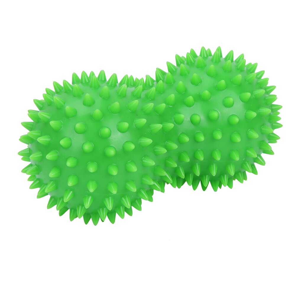 Peanut form massage fitness sport yoga bold lindre kroppen stress pvc resistent fod spiky muskel massager trigger point fod: Grøn