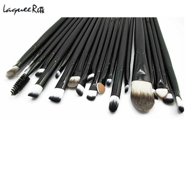 Professionele 20 stks Up Borstel Set Foundation Oogschaduw Eyeliner Lip Cosmetische Borstels Toilettas pincel maleta de maquiagem