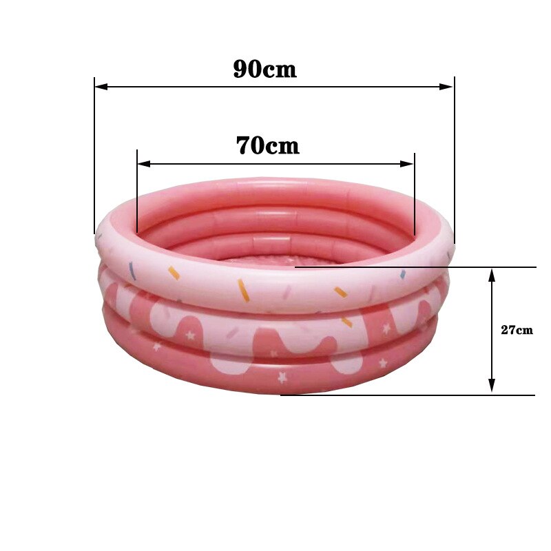 Indoor Foldable Round Inflatable Pool Outdoor Children's Swimming Pool Household Infant Thickened Pvc Swimming Pool LB888: color1