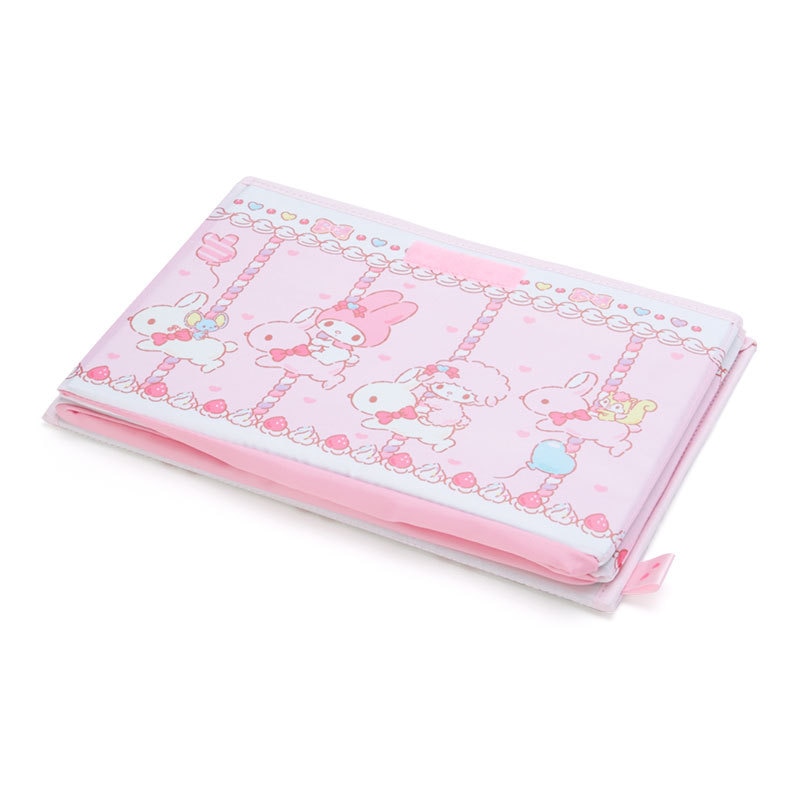 Household Japanese-style Cute Fabric Foldable Storage Box with Lid Can Store Books and Toys, Sundries In Student Dormitory.
