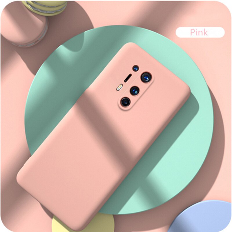 Silikonowe etui z płynem do obudowy Oneplus 8 Pro odporny na wstrząsy zderzak pełna pokrywa luksusowa obudowa TPU do obudowy Oneplus 8 One Plus 8 Pro: for Onplus 8 / Różowy