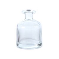 1 pçs/5pcs 50ml difusor de fragrância garrafa presentes de festa recipiente de vidro reed difusor de óleo essencial garrafa difusores de óleo varas: Transparent
