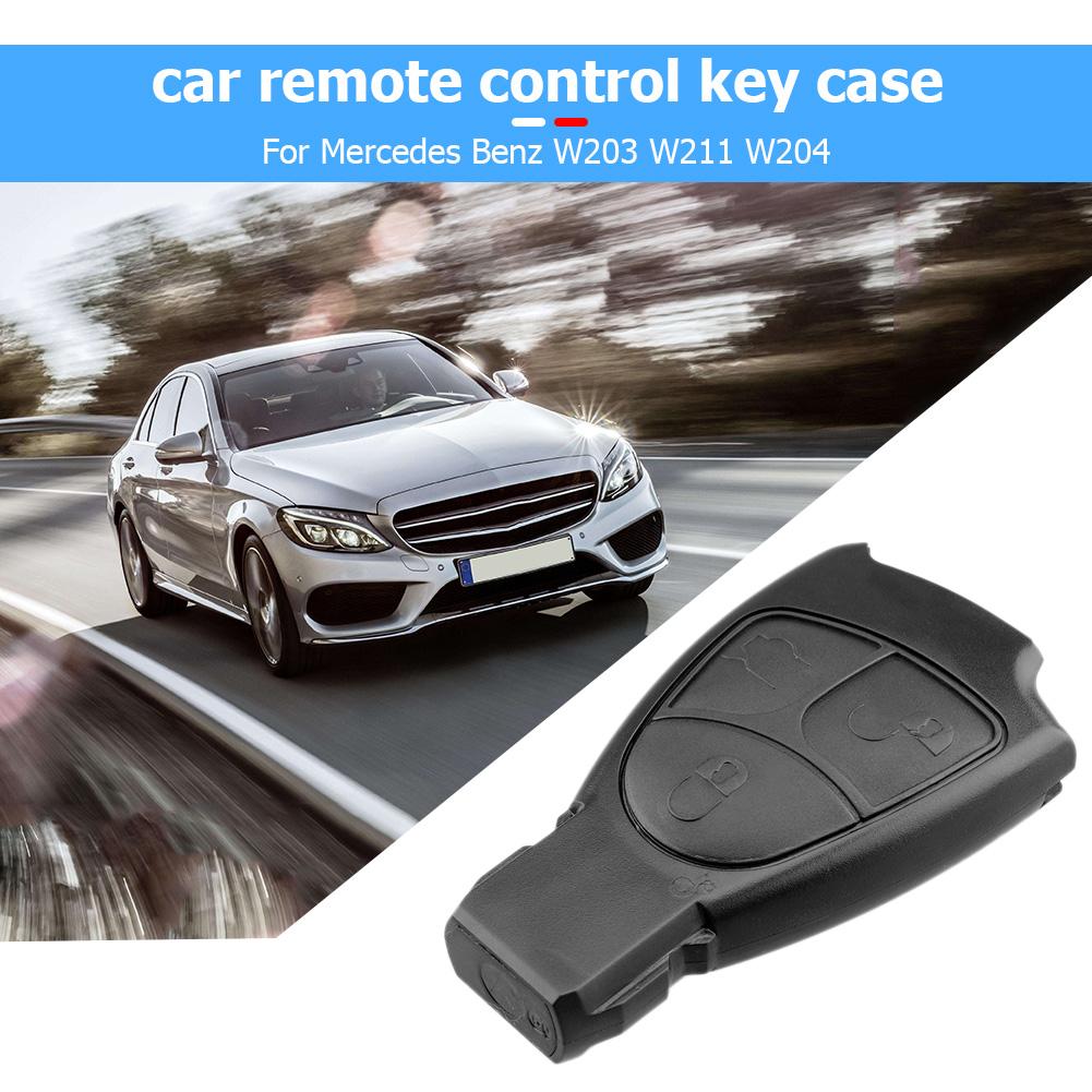 3 Knoppen Auto Afstandsbediening Sleutel Shell Case Cover Vervanging Voor Mercedes Benz W203 W211 W204 Zwart