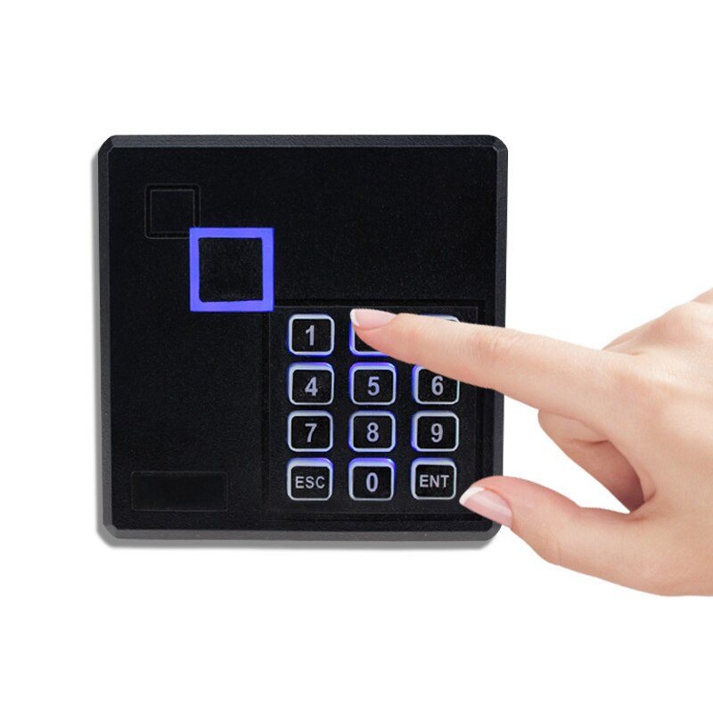IP65 Waterproof RFID Reader Access Control Card Reader 125KHz/13.56MHz Smart Card Keypad Lock with LED For Door Security System