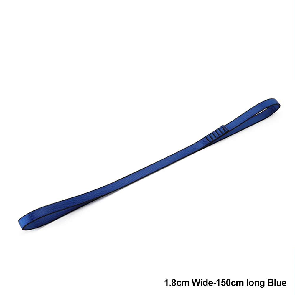 Ceinture d'escalade 22kN, fournitures de protection, ceintures portables en Polyester haute résistance, équipement d'extérieur: Black