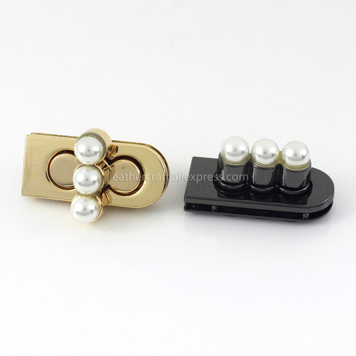 1pcs Metal Pearl Turn Lock Push Lock Clasp Bag Laggage Purse Leather Craft Closure DIY Hardware Accessories