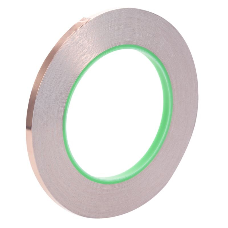 Nastro di lamina di rame con adesivo conduttivo (6mm X 33 metri)-artigianato, vetro colorato, saldatura, riparazioni elettriche, messa a terra, EM