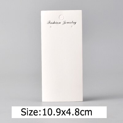 50PCS Blank Kraft Paper Jewelry Package Card Display Tool Earrings Necklace Choker Label Tag Diy Packaging Accessories: 6