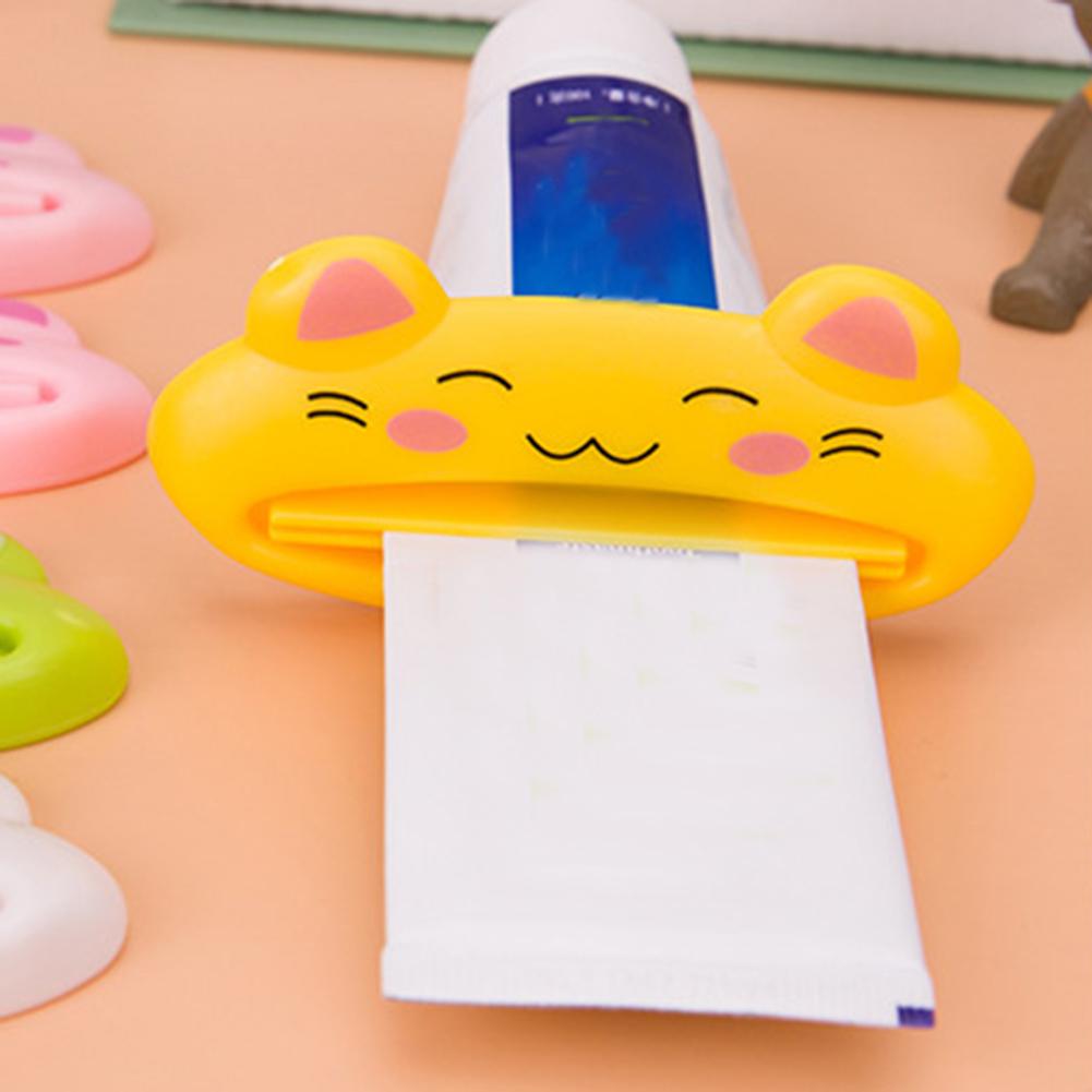 1Pc Toothpaste Squeezer Cute Cartoon Animal Toothpaste Squeezer Cosmetics Bathroom Tube Dispenser