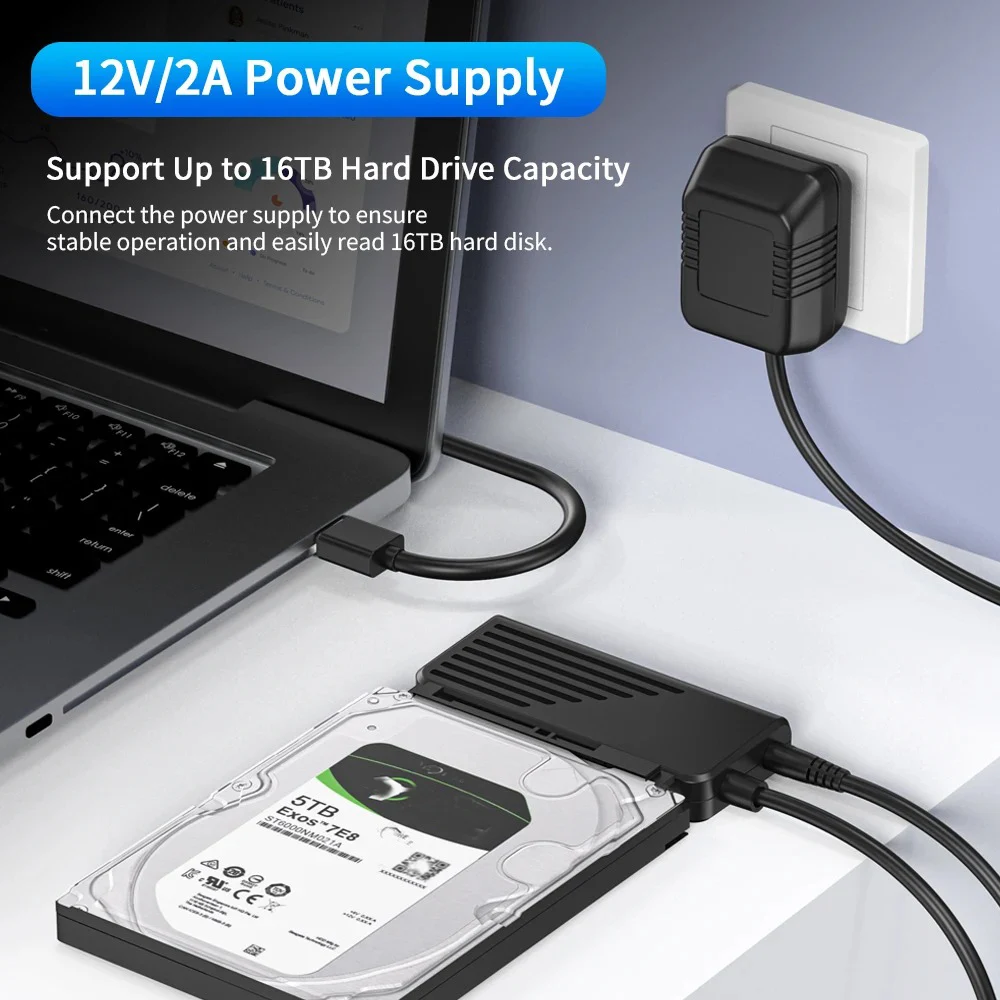 adapter SATA na USB 3.0 5 Gbps adapter USB na SATA 2,5/3,5 cala adapter dysku twardego SSD Konwerter dysku półprzewodnikowego M.2 NGFF robić laptopa PC