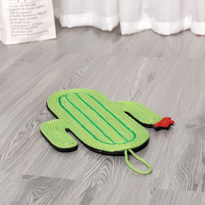 Cat Paw Pad Cat Scratching Mat Cat Sisal Paw Pad Cactus Kitten Scratcher Board Moisture-proof Scratcher Cushion