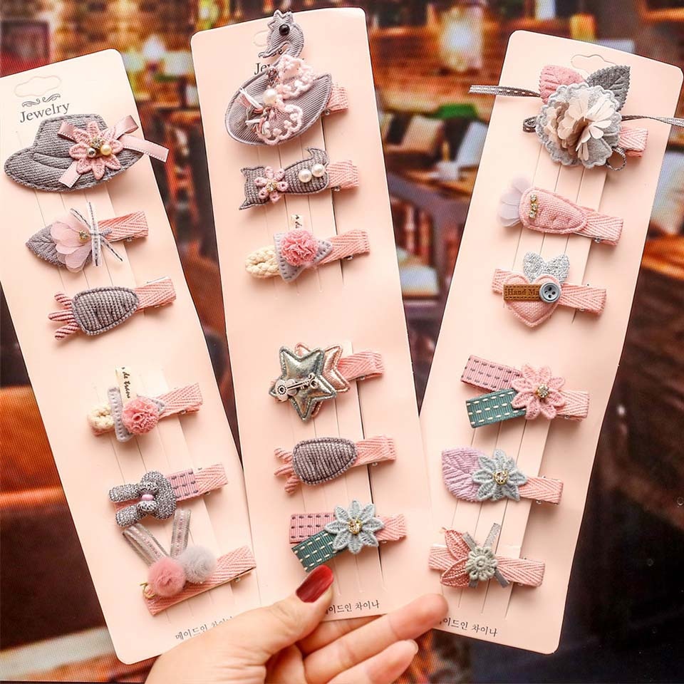 6 Pcs Haar Clip Set Baby Meisje Haar Clips Accessoires Pins Kawaii Leuke Haarclips Hoofdtooi Haarspeld Kids Toebehoren Festival Pin