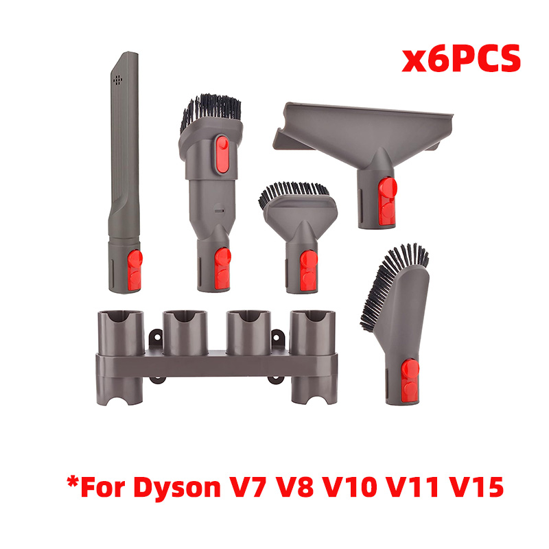 kit di fissaggio per organizer per supporto per spazzole per Dyson V10 V8 V7 V11 V15 kit tubo flessibile per spazzole per auto + barca: Grigio chiaro