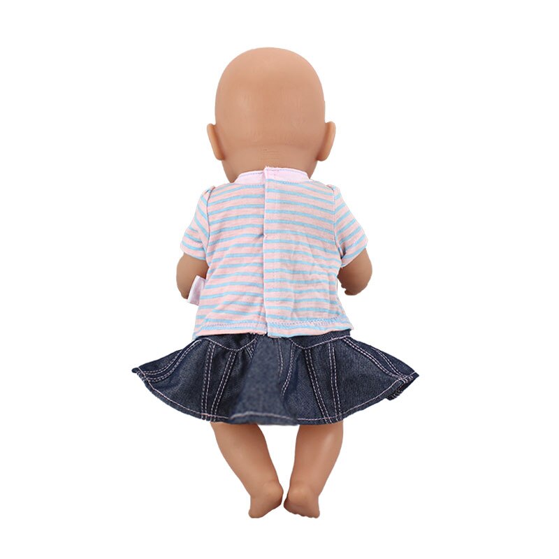 Puku 17 tuuman vauvanukkelle 43cm vaatteita