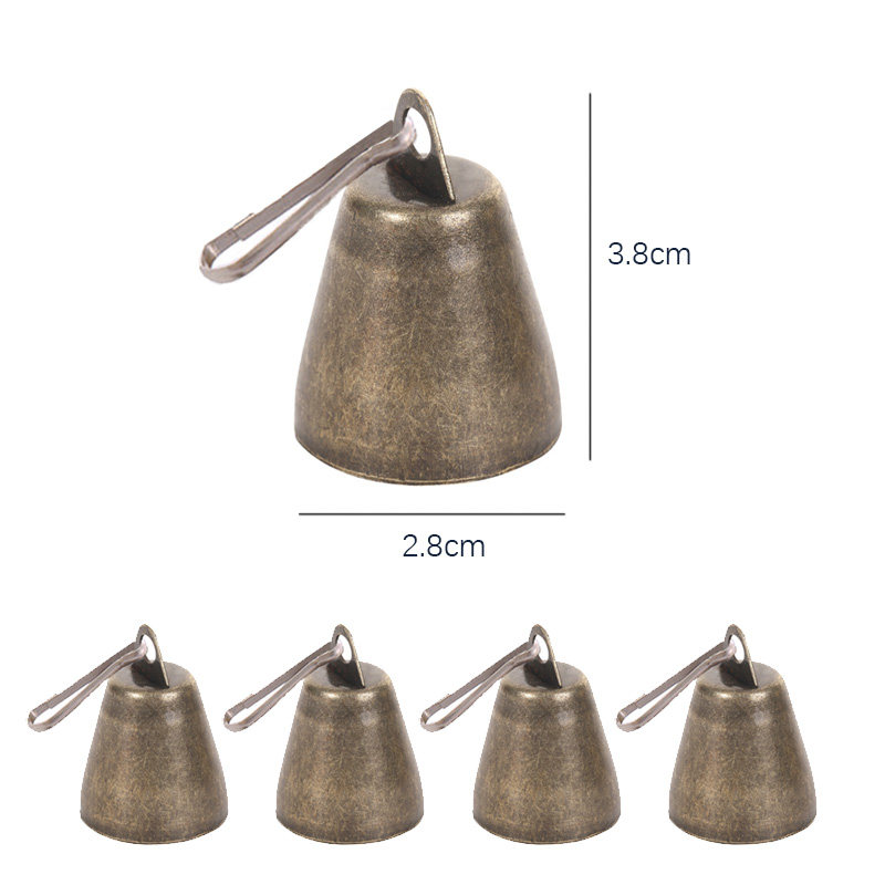 Colliers de chèvre réglables avec cloches, laisse pour chien, corde en Nylon, mouton, pâturage, cloche en cuivre, accessoires pour animaux de ferme: jaune clair
