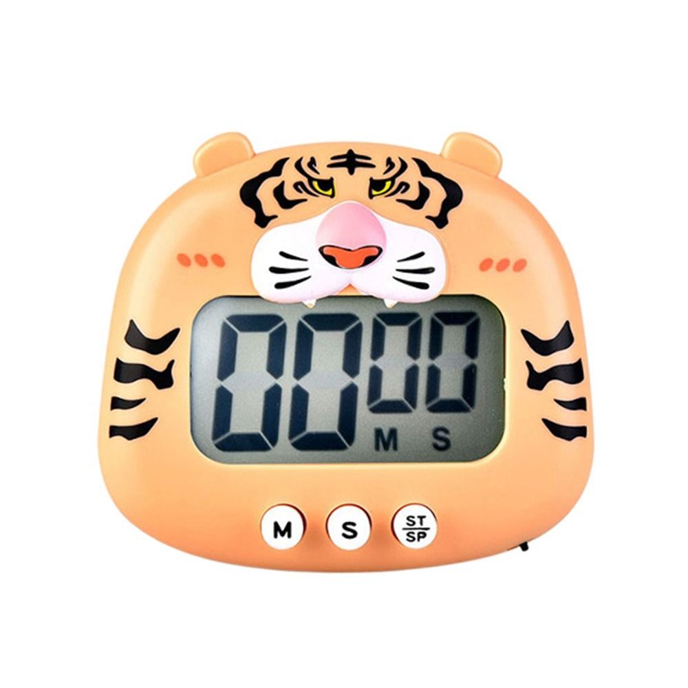 Temporizador de cocina LCD con forma de dibujos animados, temporizador de Cuenta atrás multifuncional, alarma Digital para hornear, cocinar, recordatorio deportivo: Rosa