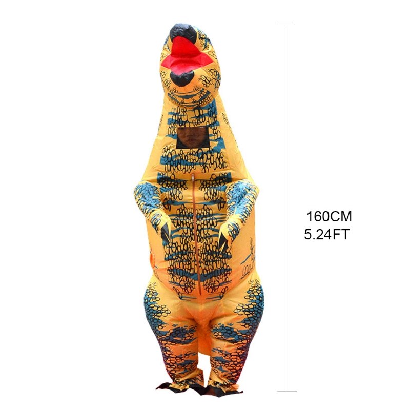 28EC Halloween Levert Polyester Kids Opblaasbare Kostuum Full Body Ride-On Dressup