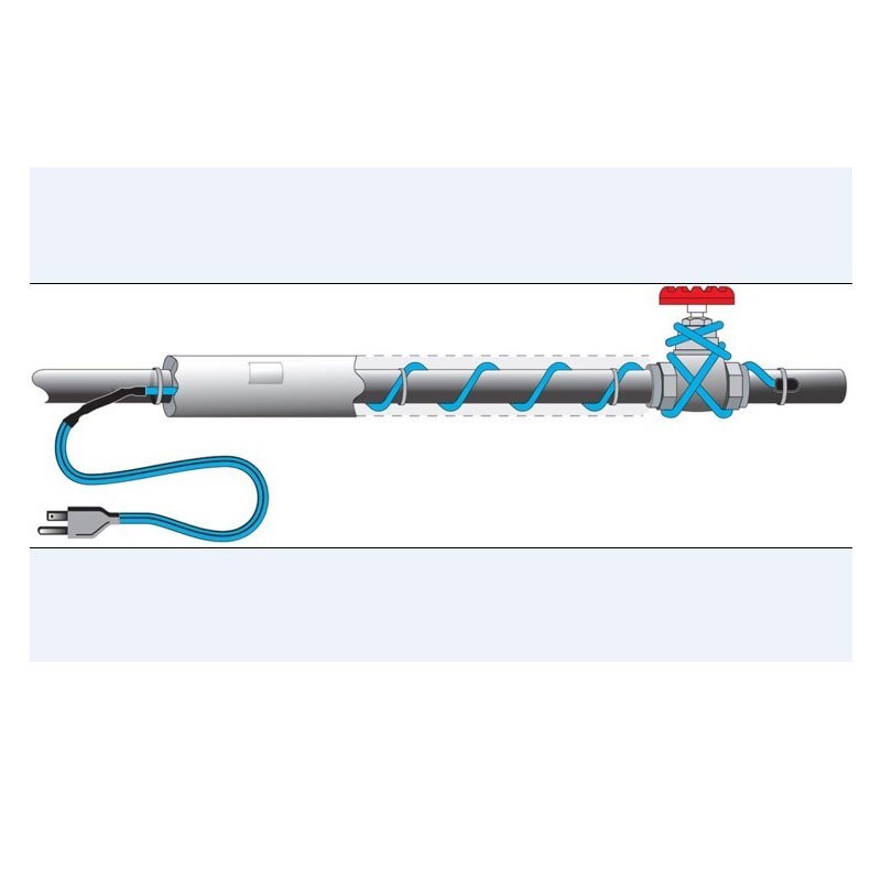 220V Type Water Pijp Bescherming 16 W/m Anti-Freeze Pijp Verwarmingskabel Pijp Beschermen Verwarming Kabel Met inteligent Controller