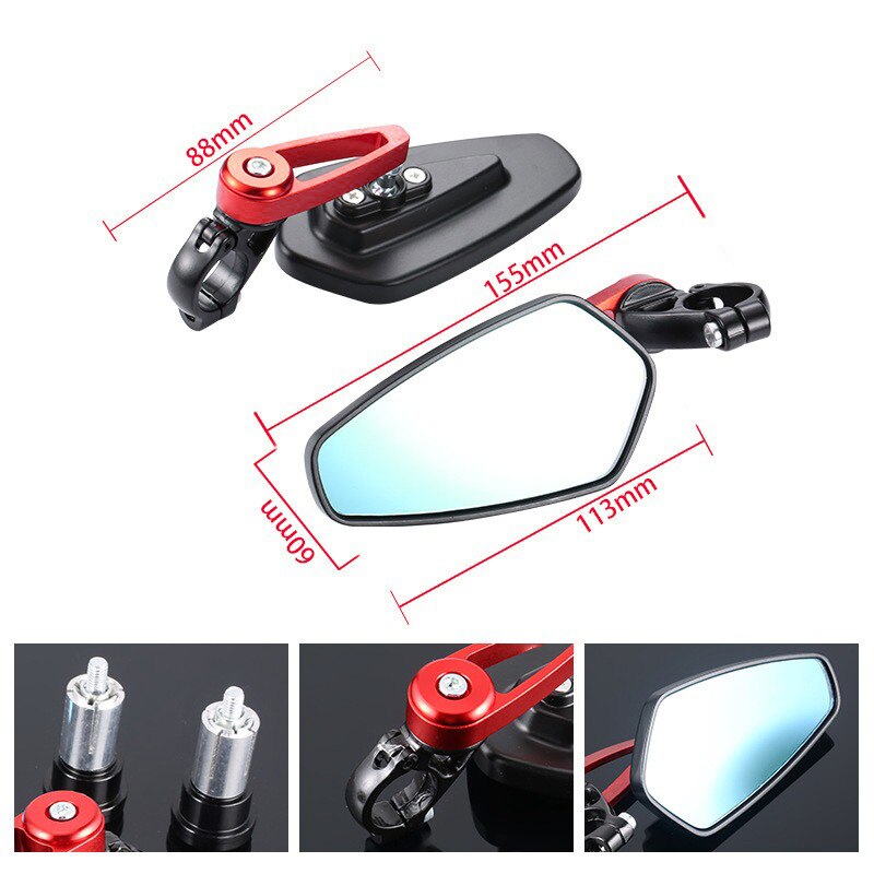 Accesorios para motocicleta, espejo retrovisor para manillar de YAMAHA fz03 yzf r25 u8 para SUZUKI gsf 1250f gsx-r125 abs gsr 250
