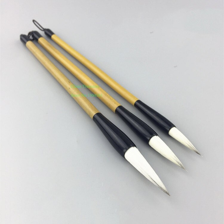 3 st/set kinesisk kalligrafi penslar penna skriva målarpensel bai yun jian hao kinesisk kalligrafi tillbehör