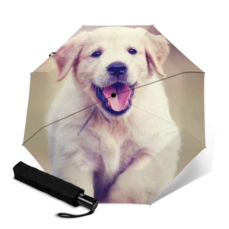 Sombrilla de automática para perro, sombrilla de Anti UV para mujer, sombrilla plegable para 3 personas, paraguas para niños lluviosos, para hombre