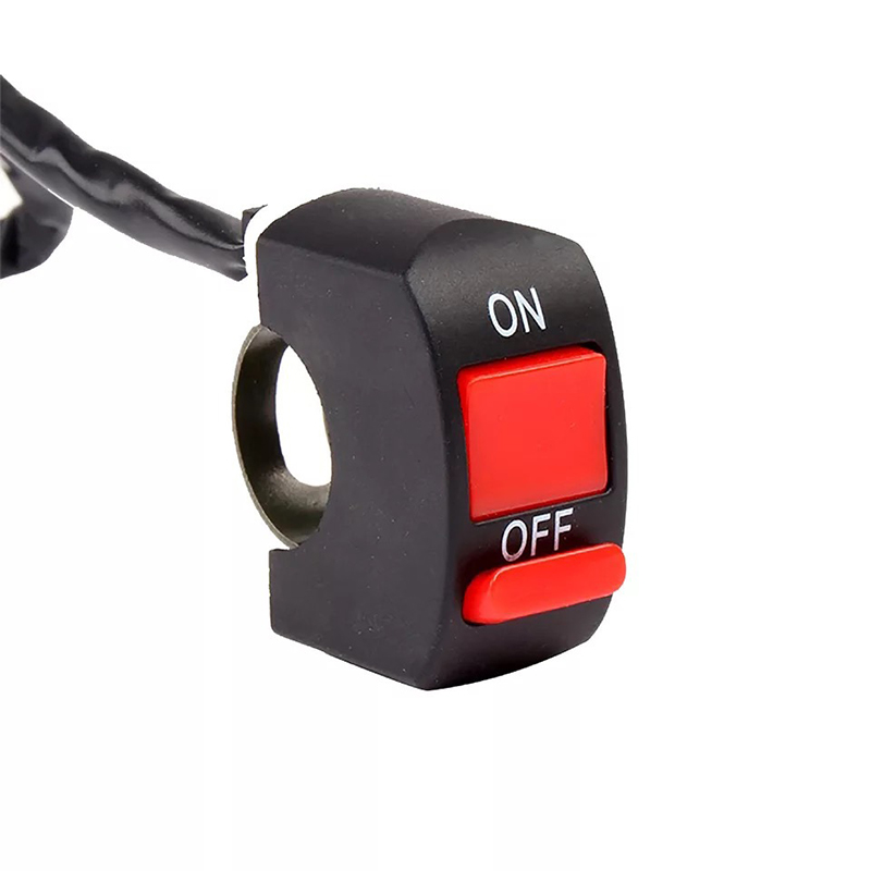 Wasserdichte Motorrad Lenker Schalter mit LED Licht 7/8&#39;&#39; 22mm Motorrad Schalter Stecker Moto Ausrüstungen Zubehör: Schwarz