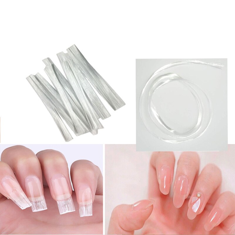 Nail Art 1 m/2.75 m Glasvezel Nail Extension Glasvezel Nagels Versterken Zijde Acryl Nail Tip Vorm Fiber
