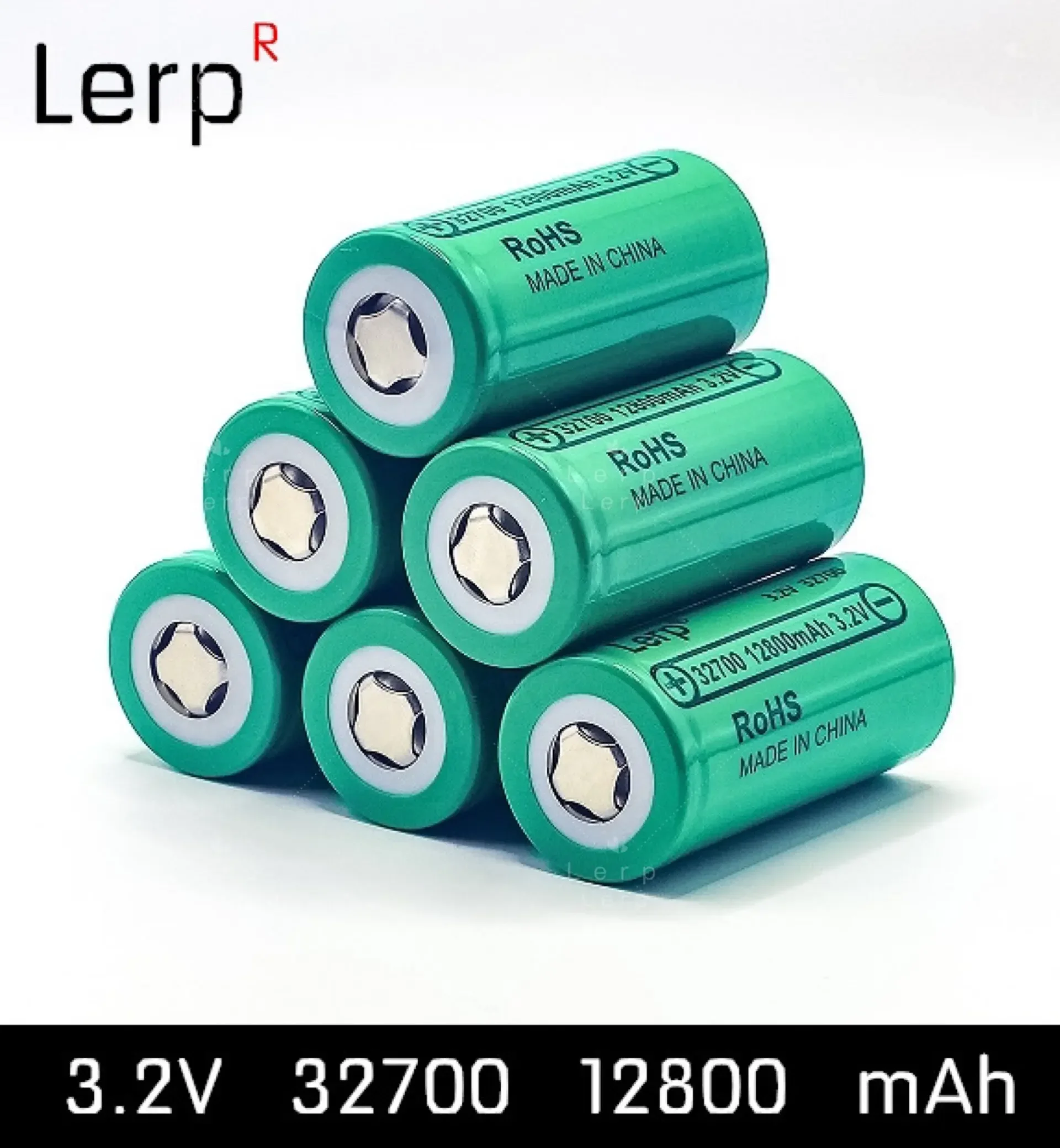 Batería de 3,2 V 32700 12800 mAh, batería recargable LiFePO4 35A 55A de alta potencia, descarga continua: Rosa