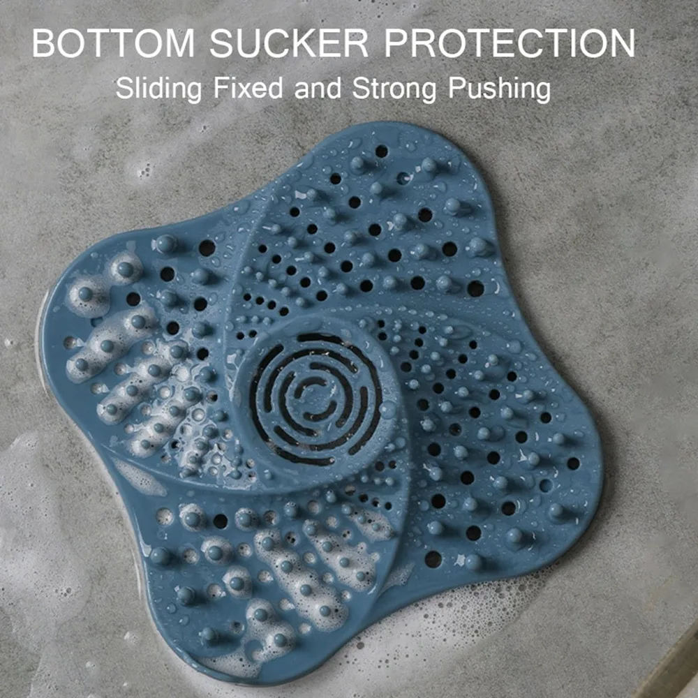 Bouchon de cheveux Anti-blocage, piège à bouchon, couvercle de vidange de sol de douche, filtre de crépine d'évier, accessoires de salle de bains et de cuisine