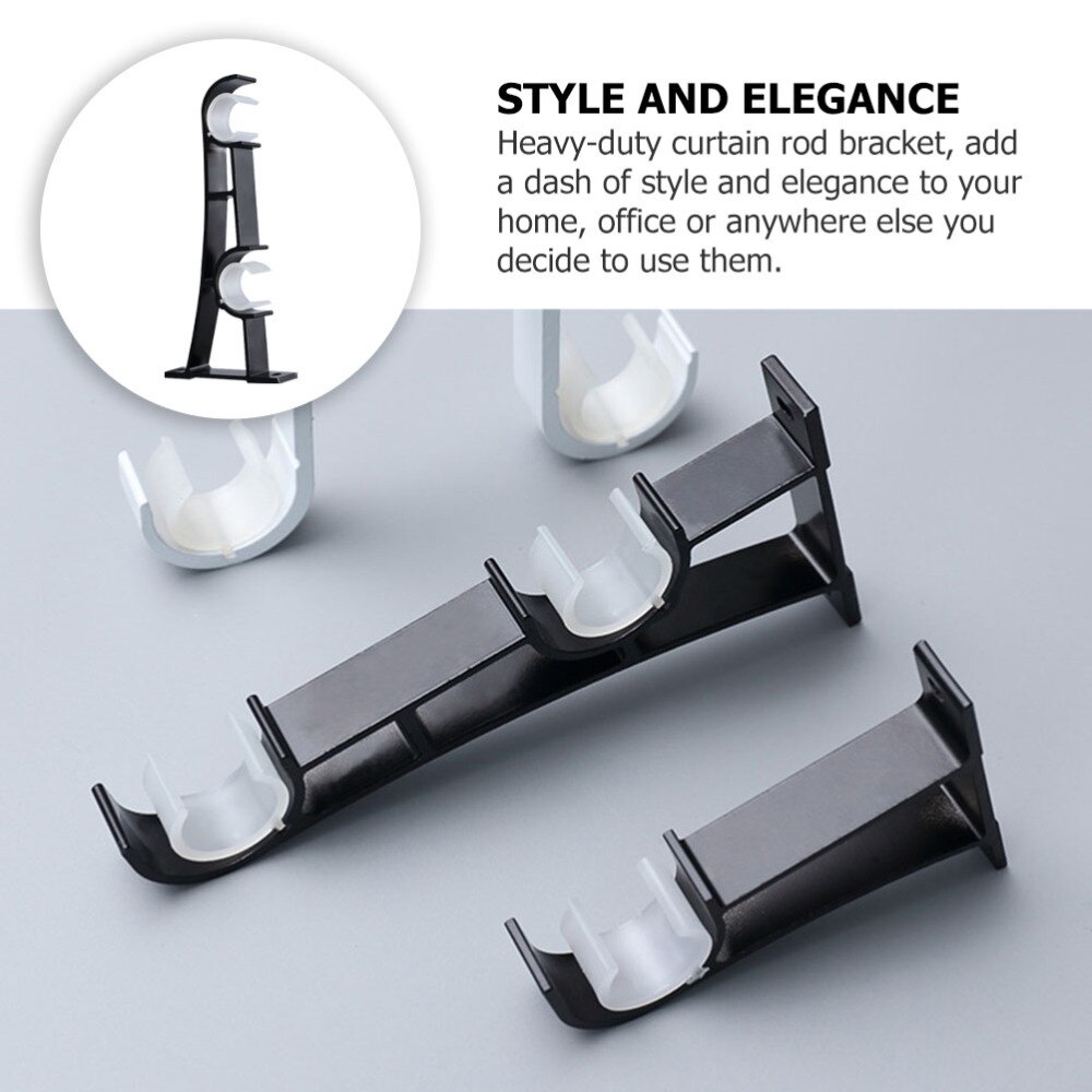1pc Aluminum Alloy Thicken Curtain Rod Holder Wall Mount Curtain Rod Bracket