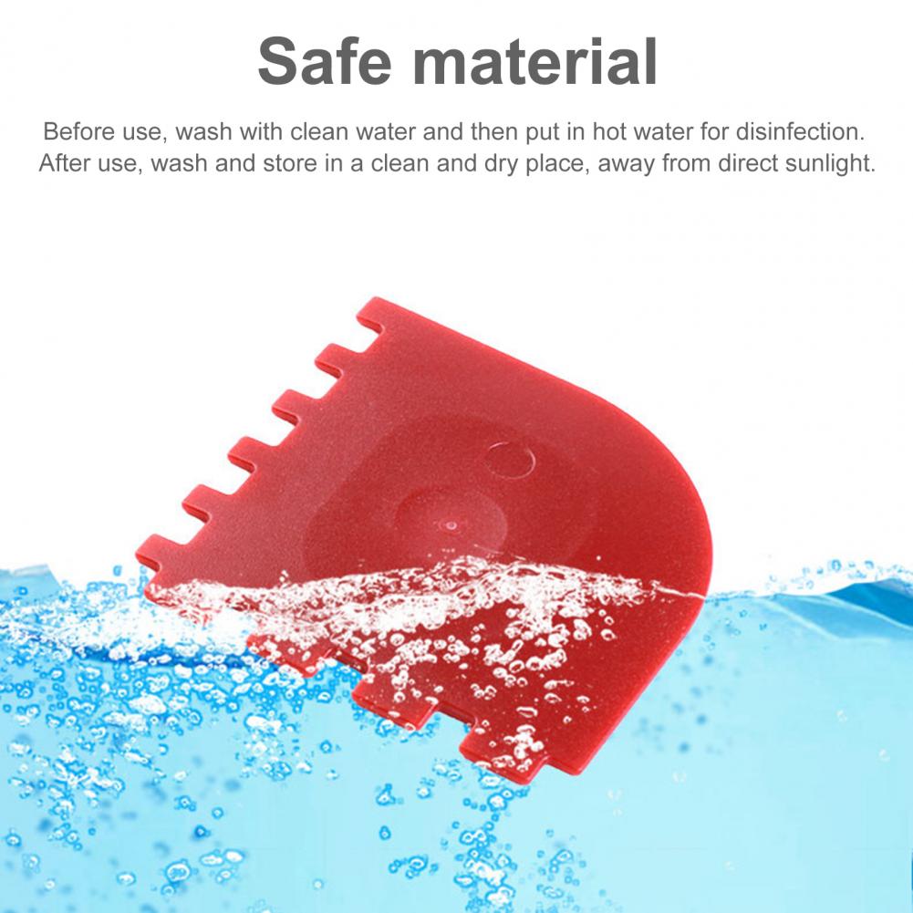 Oil-proof 1 Set Food-graded Grill Pan Scraper Set Reusable Pan Cleaning Scraper Smooth Surface for Bowl