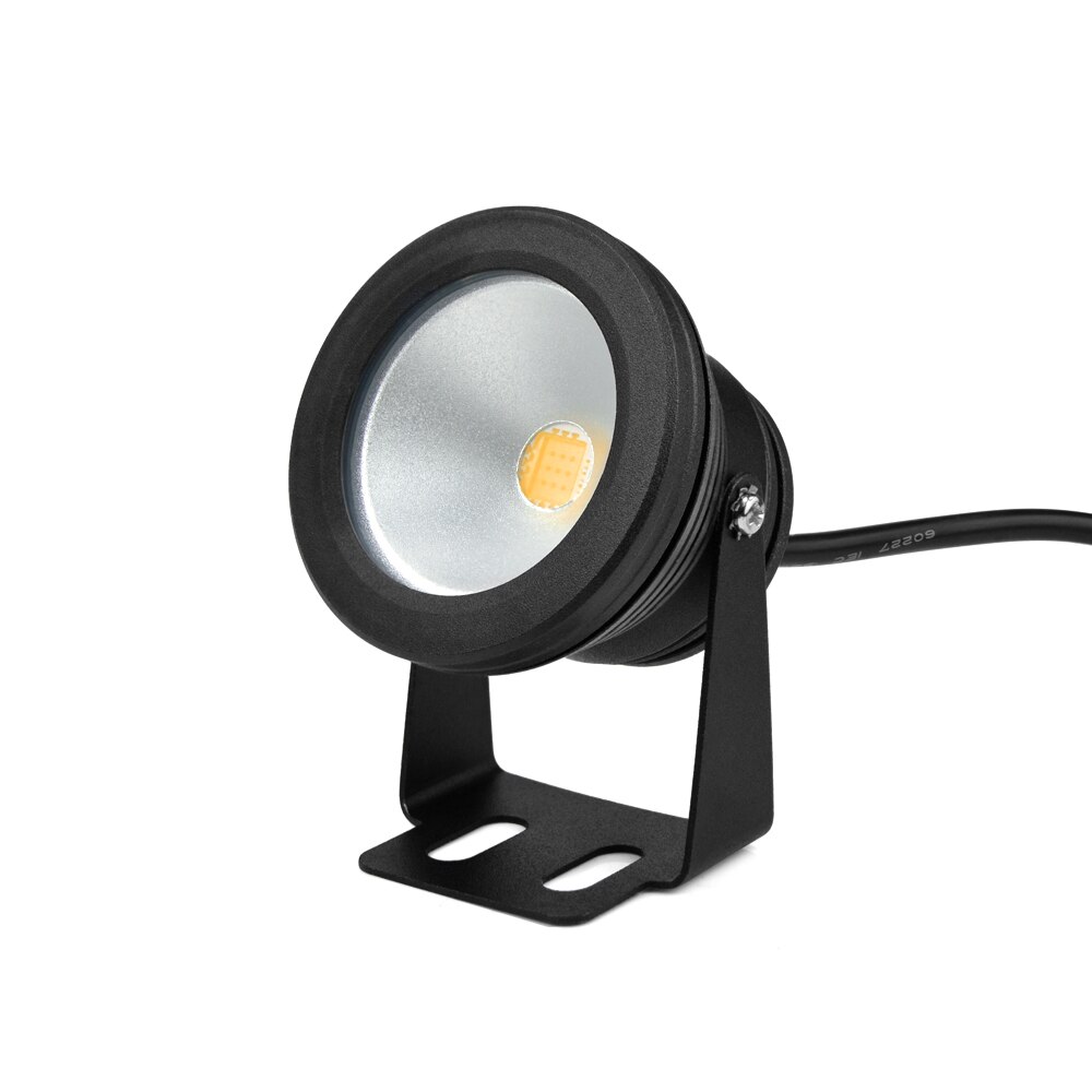 Led Spotlight Dc 12V 10W Outdoor Rgb Led Onderwater Licht Waterdichte Spot Lamp Voor Path Landschap Zwembad decoratie: Black / White
