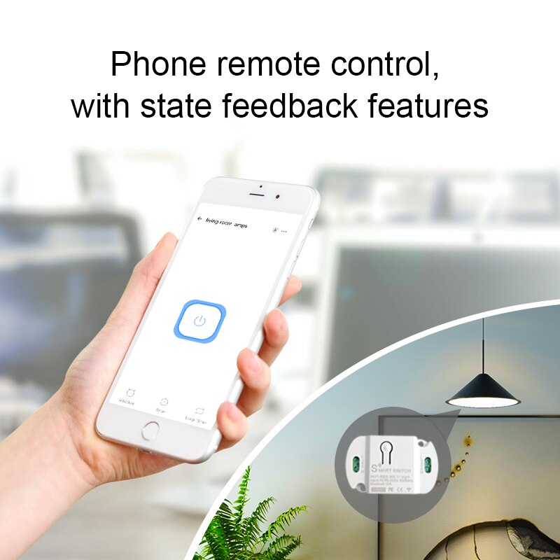 Aubess Ewelink Mini Remote Smart Switch Module Wifi/Bluetooth/2.4G Afstandsbediening Voice Control Werk Met Alexa google Thuis