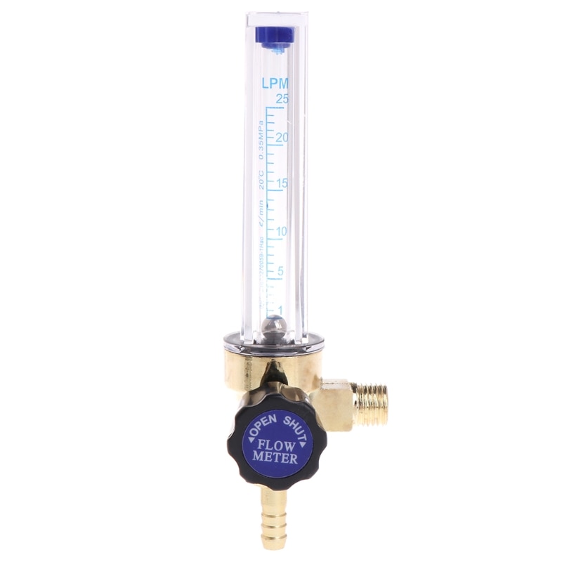 7mm Argon Flow Meter 1/4PT 0.35 MPA Flow Meter CO2 Carbon Dioxide Pressure Reducer Regulator Valve Flowmeter