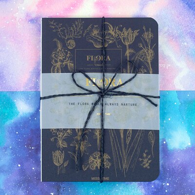 Carnet de croquis Vintage, carnet de croquis en papier blanc pour journal intime, dessin, peinture, rétro, fleurs, carnet de croquis, fournitures scolaires, de bureau,: F Notebook