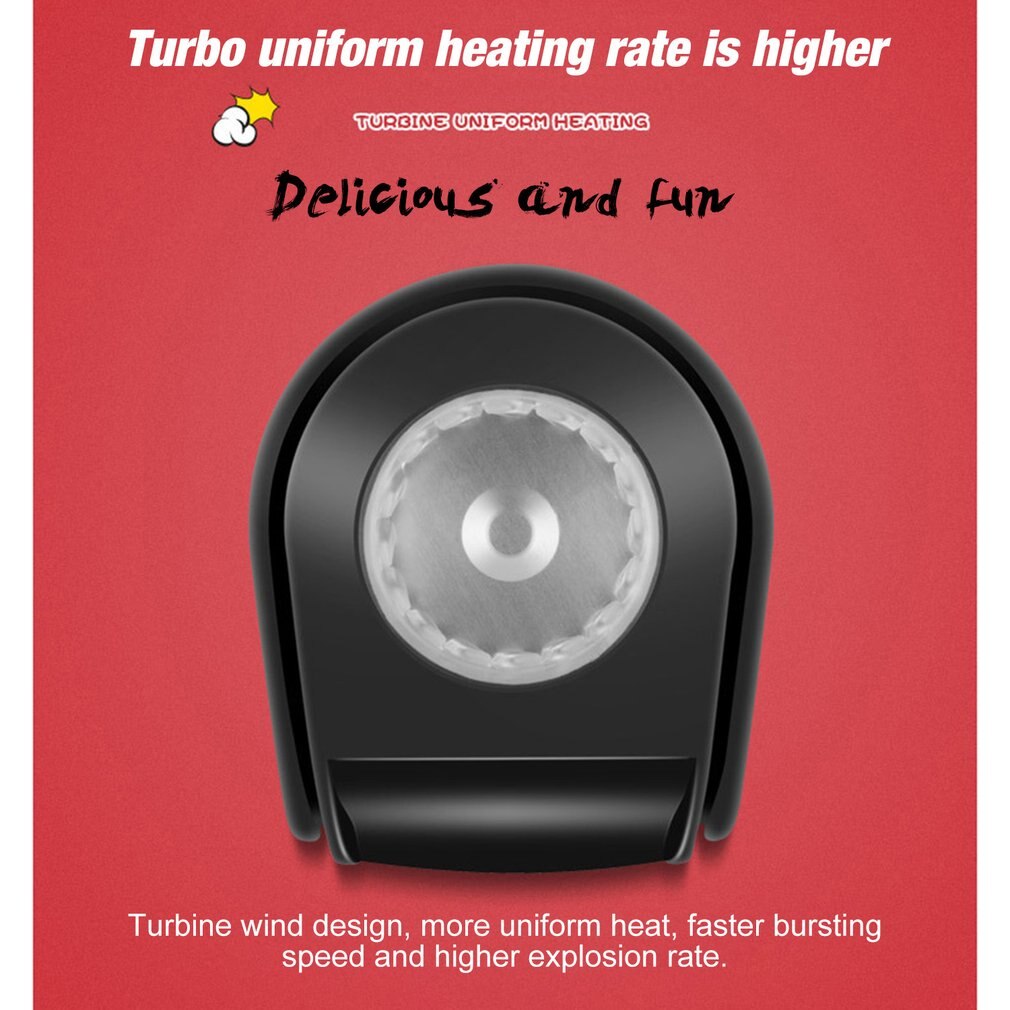 Electric Corn Popcorn Maker Household Automatic Mini Air Popcorn Making Machine DIY Corn Popper Children 220V