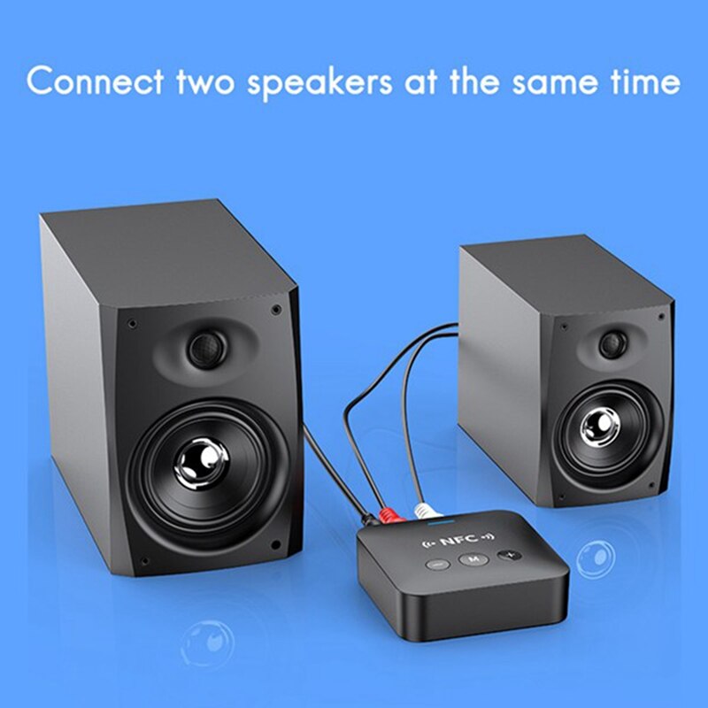 Bluetooth Receiver Transmitter Two In One AUX/RCA Support TF Card Playback For TV Speaker Headset Car Audio