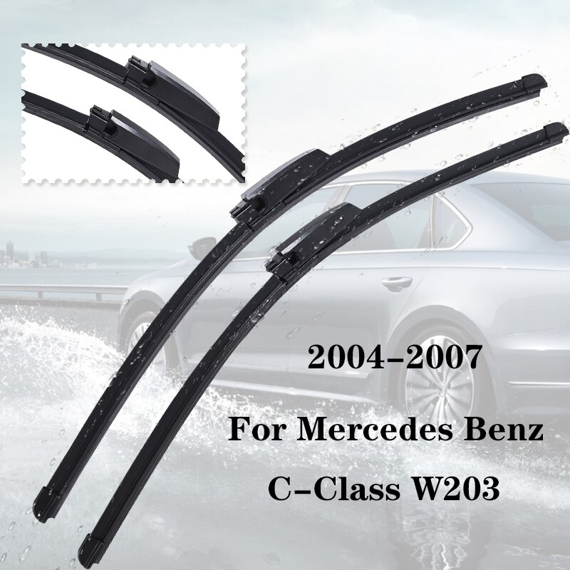 Kit De 2 Escobillas Limpiaparabrisas Delanteras Para Mercedes Clase C (W204) Desde 2007 – Medidas 600+600 Mm, Marca Andreini