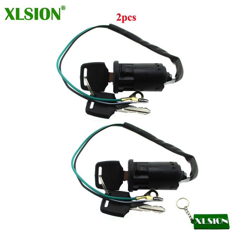 XLSION 2 Draht Zündschlüssel Für 2 Hub 47cc 49cc Mini Schmutz Tasche Fahrrad ATV Quad gehen Kart Minimoto: 2Stck