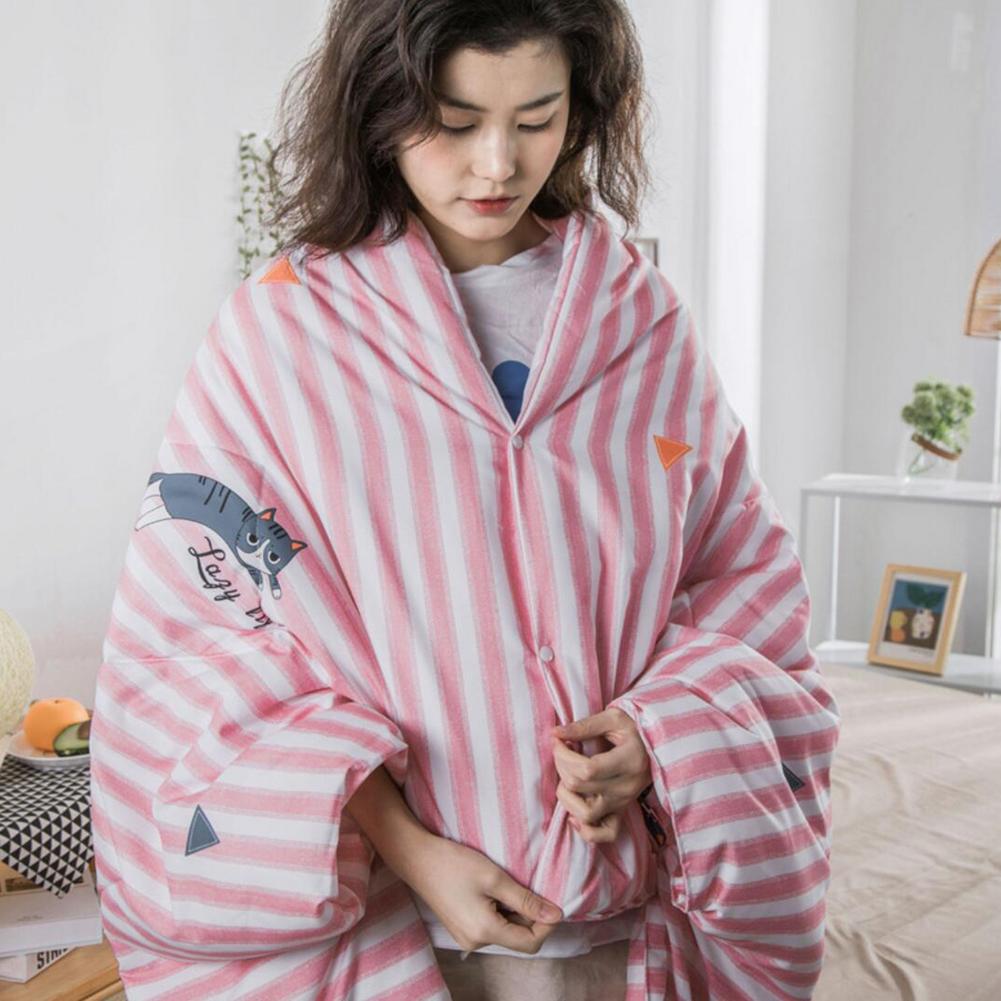 Sleeved Pillow Lazy Person Is Double-purpose Office Nap Cover Is Cushioned By Simple Comfortable TV Blanket Nappe Cover Blanket