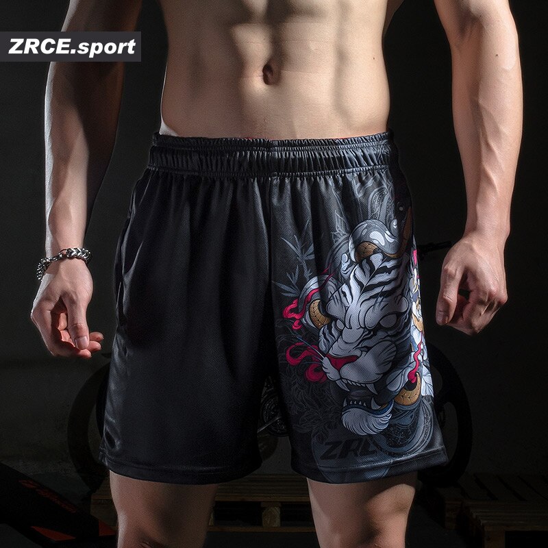 ZRCE kurze Hose Männer Sommer Strand Kausal Fitness 3d Drucken kurze Hose Kleidung verlieren Herren aufbringen Lustige Hosen