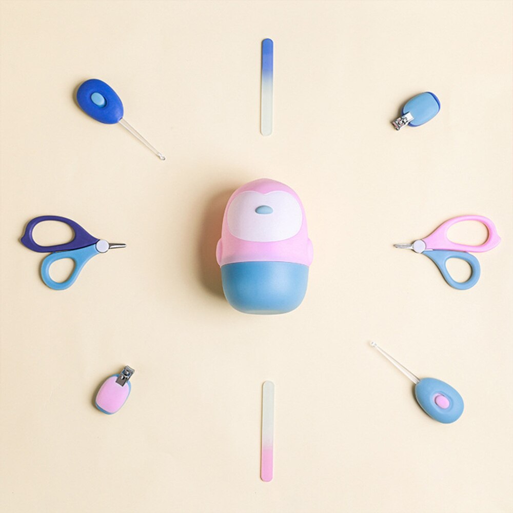 Baby Verzorgingsset - 5-delige Nagelverzorgingsset - LED Oorschepje, Nagelknipper, Schaar, Vijltjes, Pincet