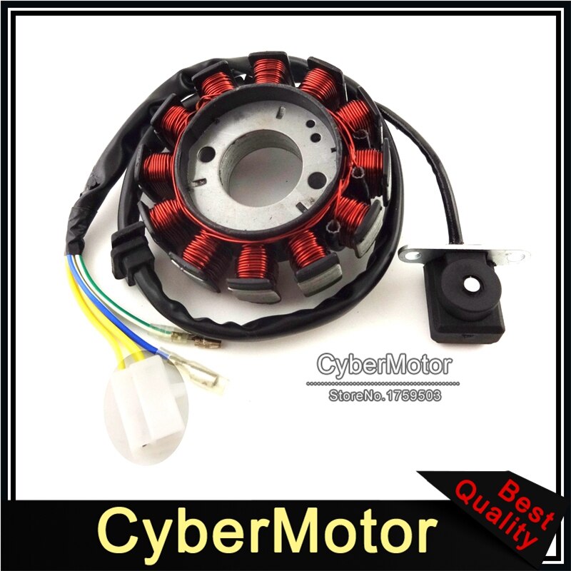 12 bobinas estator Magneto de ignición para GY6 125cc 150cc motor ciclomotor chino Scooter ATV Quad Go Kart