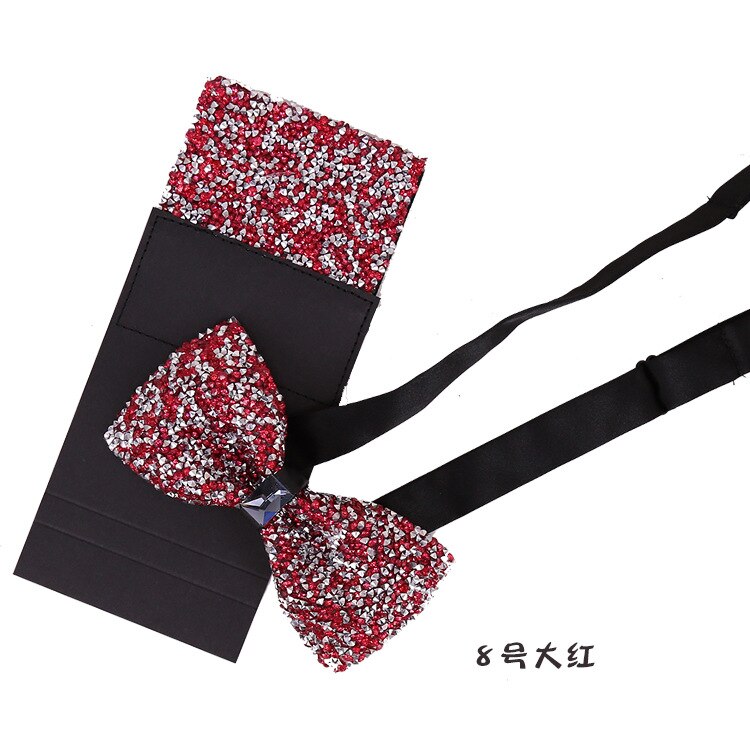 Mode Mannen Accessoires Vlinderdas Set Pocket Vierkante 2 Stks/set Luxe Tie Mens