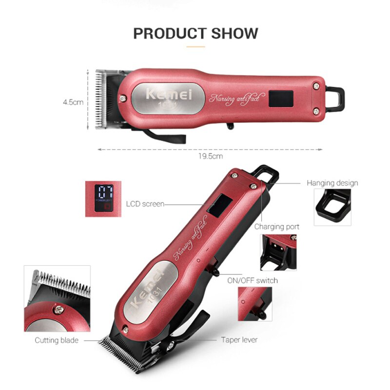 Elektrische tondeuse draadloze tondeuse oplaadbare tondeuse krachtige tondeuse 40d