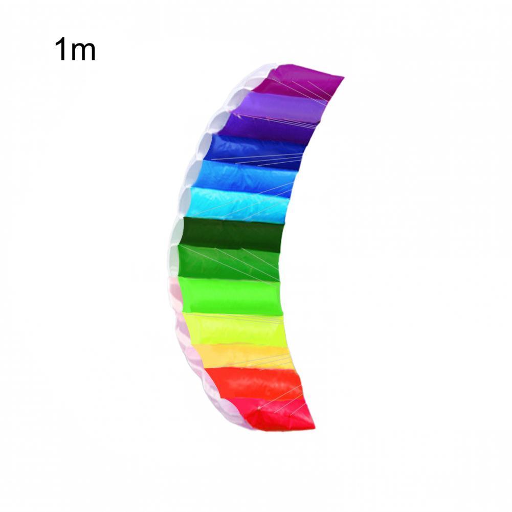 Regenbogen-drachen, fliegendes spielzeug, stunt-drachen, karierter stoff, dekorativ: 1m