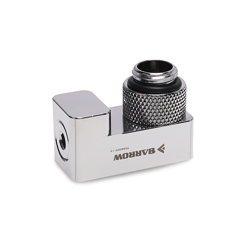 Barrow TX360PZ-15, 15mm 360 Degrees Rotary Offset Fittings , G1/4 15mm Male To Female Extender Fittings: SILVER