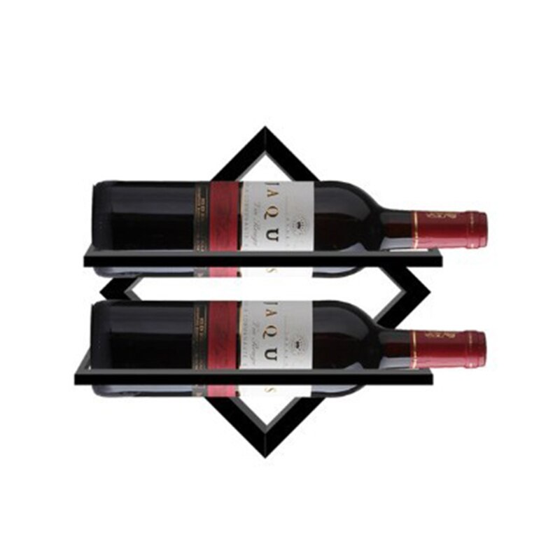 Wall Mounted Upside Down Wine Rack Bottle Goblet Glass Holder Storage Organizer