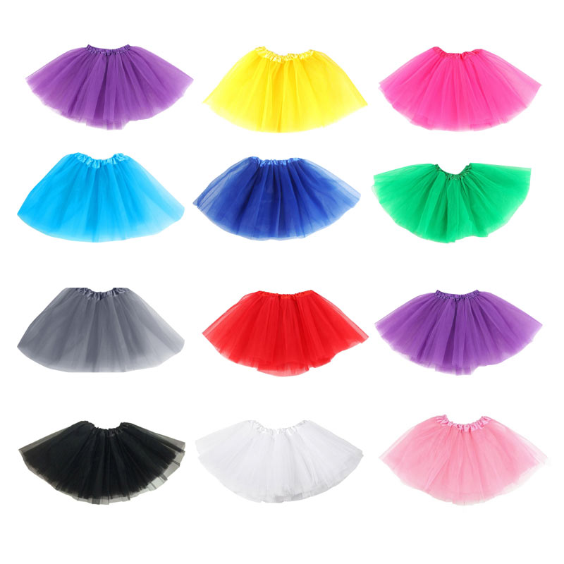 Falda tutú para bebés, faldas para niñas, faldas de verano de poliéster con hilo de red, Falda de baile de medio cuerpo, ropa de actuación para niños, Color Navidad